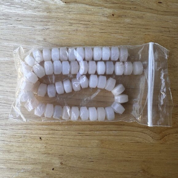 New Natural Rose Quartz Pearl Cultured Gemstones Pink Beads NOS Original Package - Picture 2 of 12